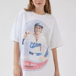 Urban Outfitters Elton John UO Dodgers shirt dress limited edition S/M